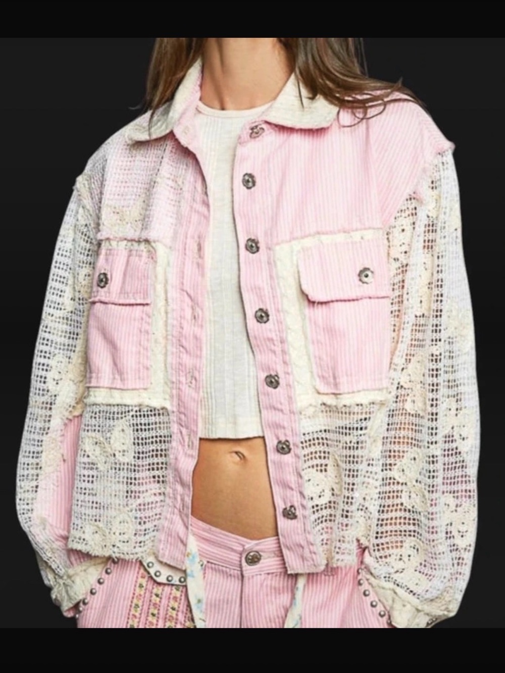 POL pink jacket new size small